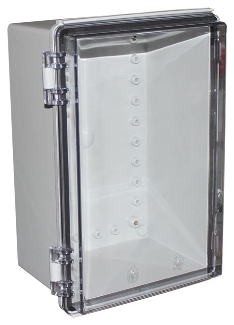 hinged plastic electrical enclosure|weatherproof box with hinged lid.